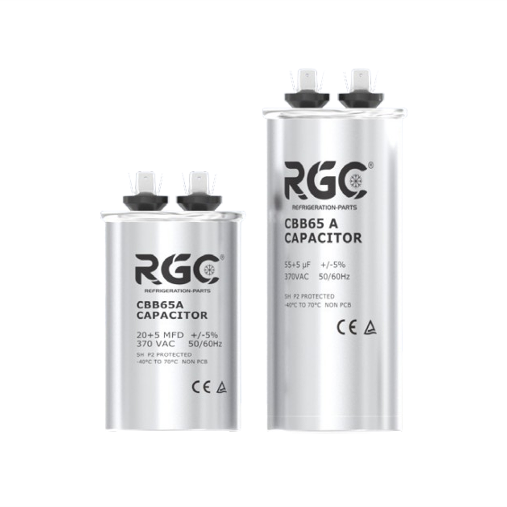 Partes eléctricas / Capacitores de marcha - SERIE CBB65A - 370V
